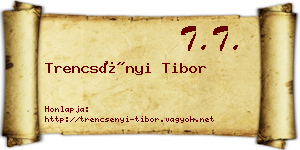 Trencsényi Tibor névjegykártya