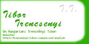 tibor trencsenyi business card